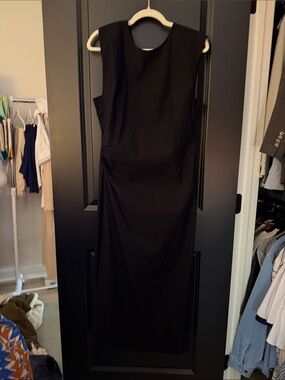Maeve Black Sleeveless Maxi Sheath Dress